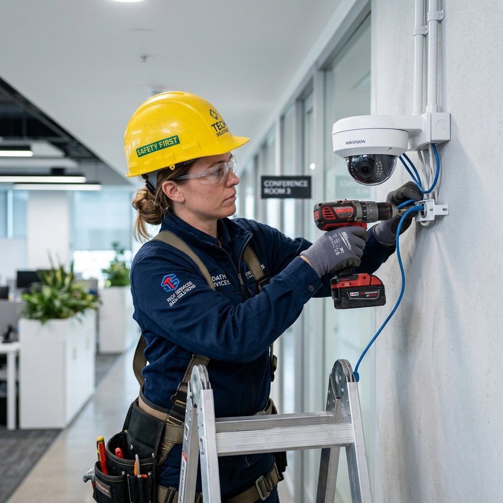 IP camera installation detail
